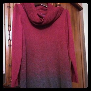 Ombré sparkle sweater tunic